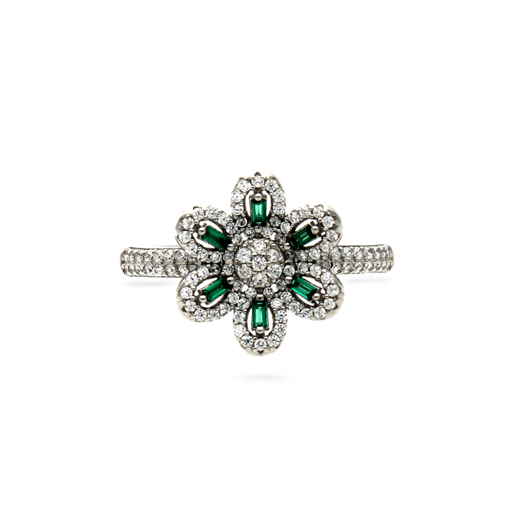 Olive Flower Ring