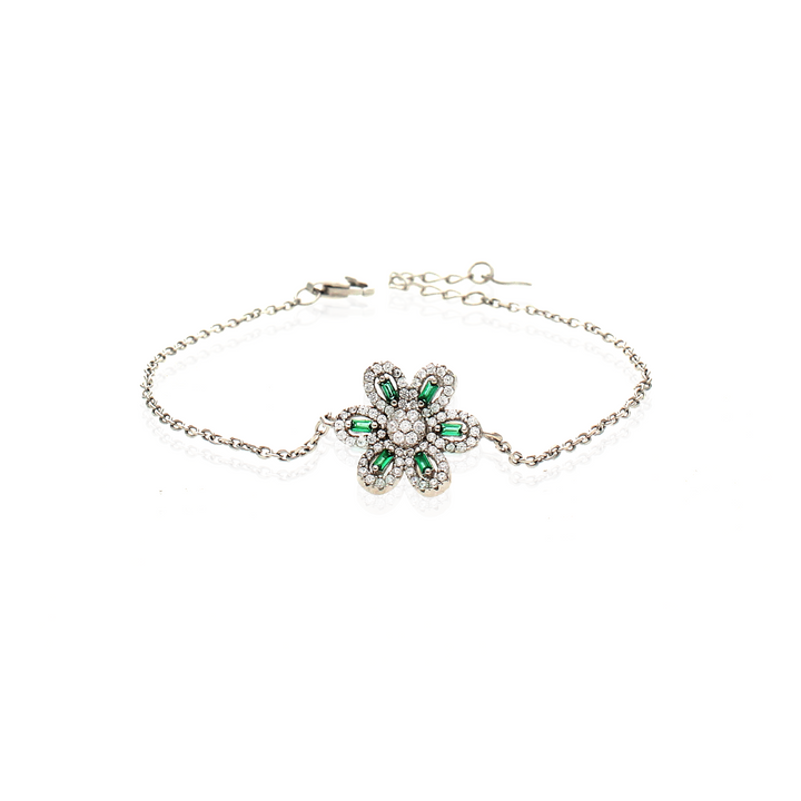 Olive Flower Bracelet