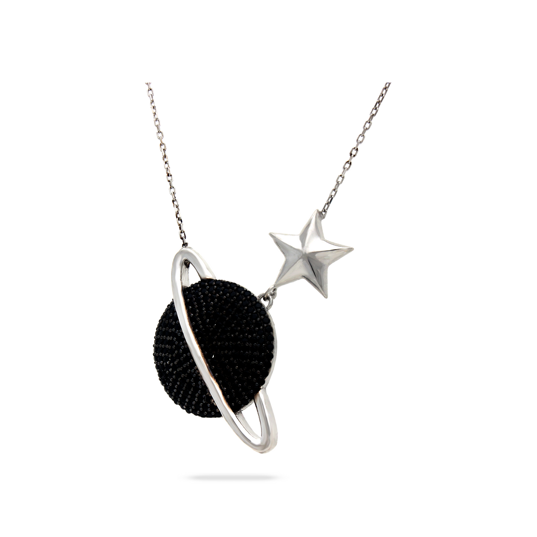 Carbon Planet Necklace