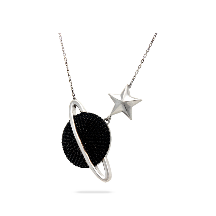 Carbon Planet Necklace