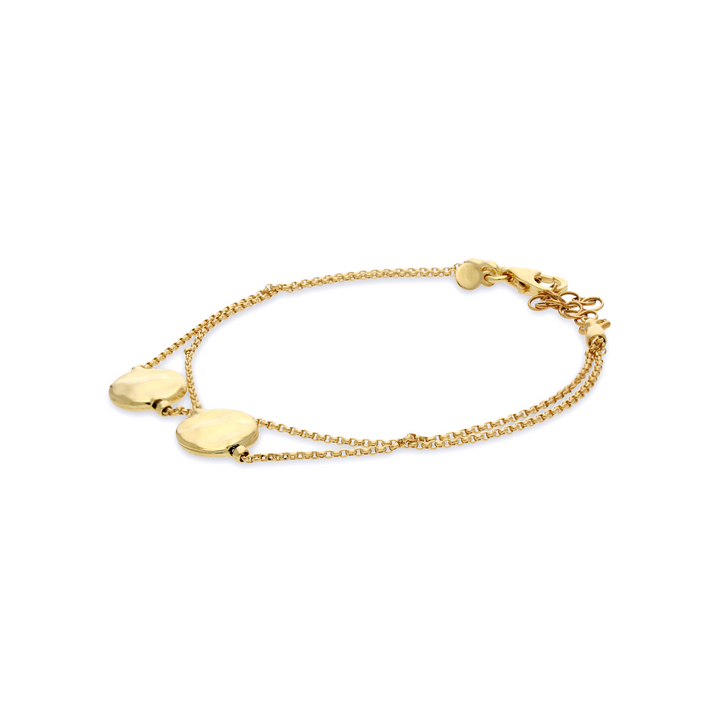 Twin Hammered Bracelet