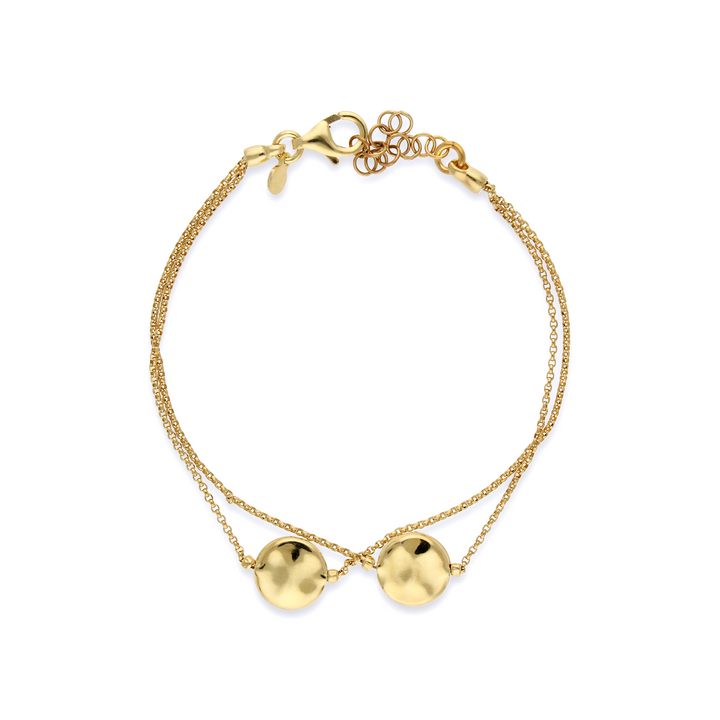 Twin Hammered Bracelet