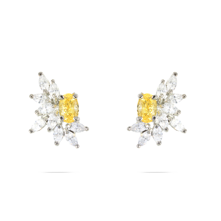 Honey Ice Leaf Earrings
