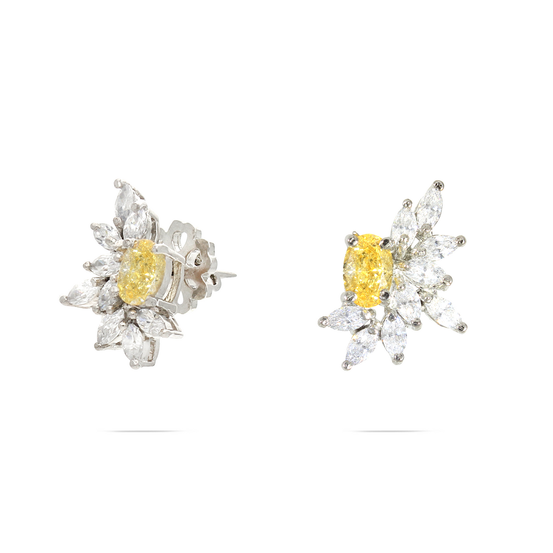 Honey Ice Leaf Earrings
