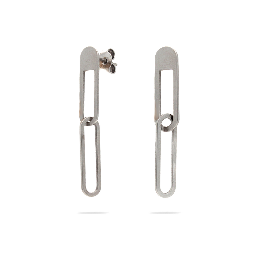 Paperclip Link Earrings