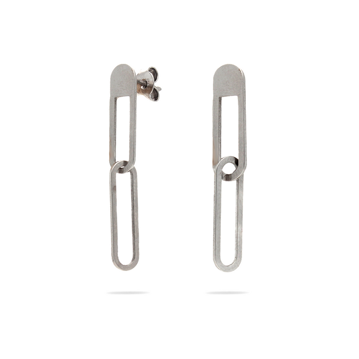 Paperclip Link Earrings