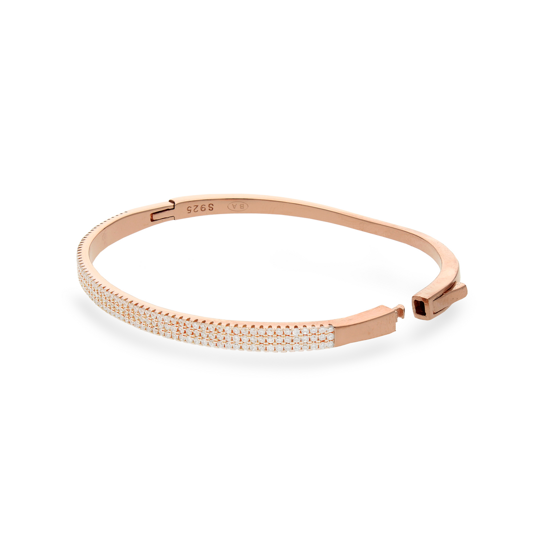 Tri Line Pave Bracelet