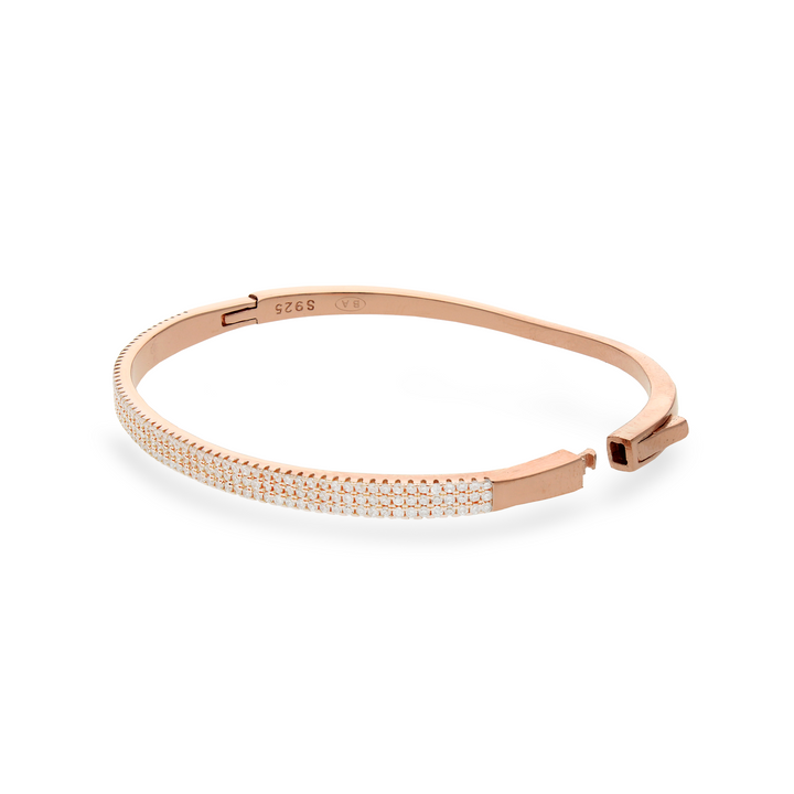 Tri Line Pave Bracelet