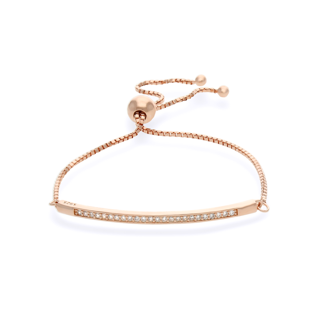 Wide Smile Rose Bracelet