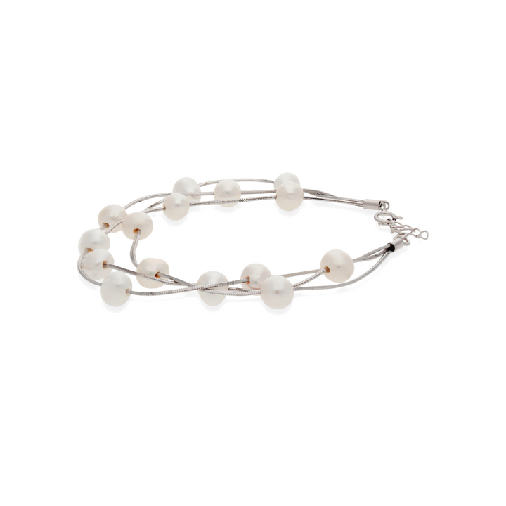 Pearl Station White Bracelet