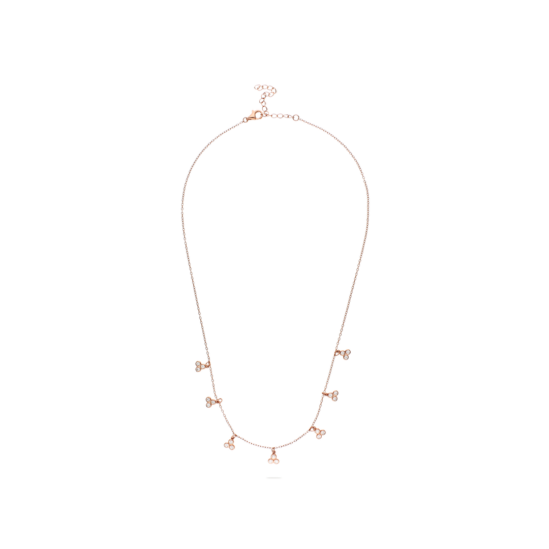 Rope Way Rose Necklace