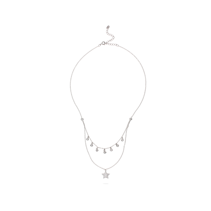 Roofed Stella Dual White Necklace