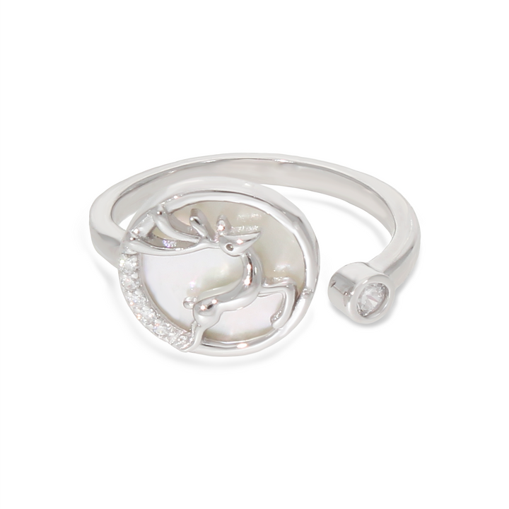Reindeer White Ring