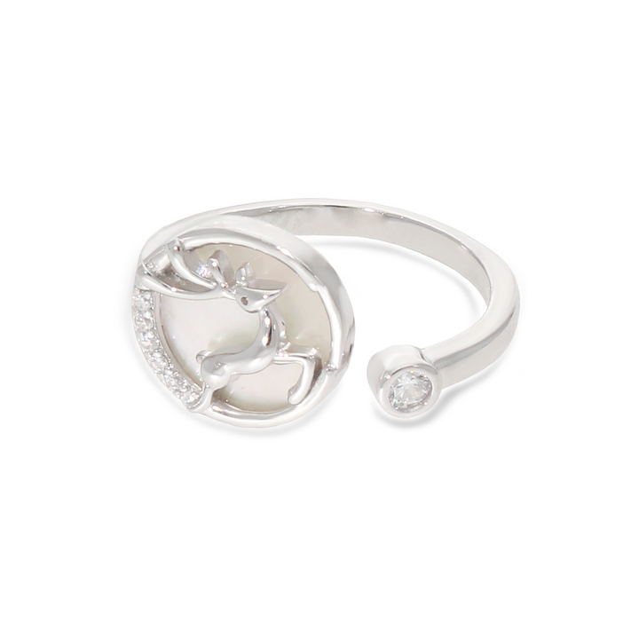 Reindeer White Ring