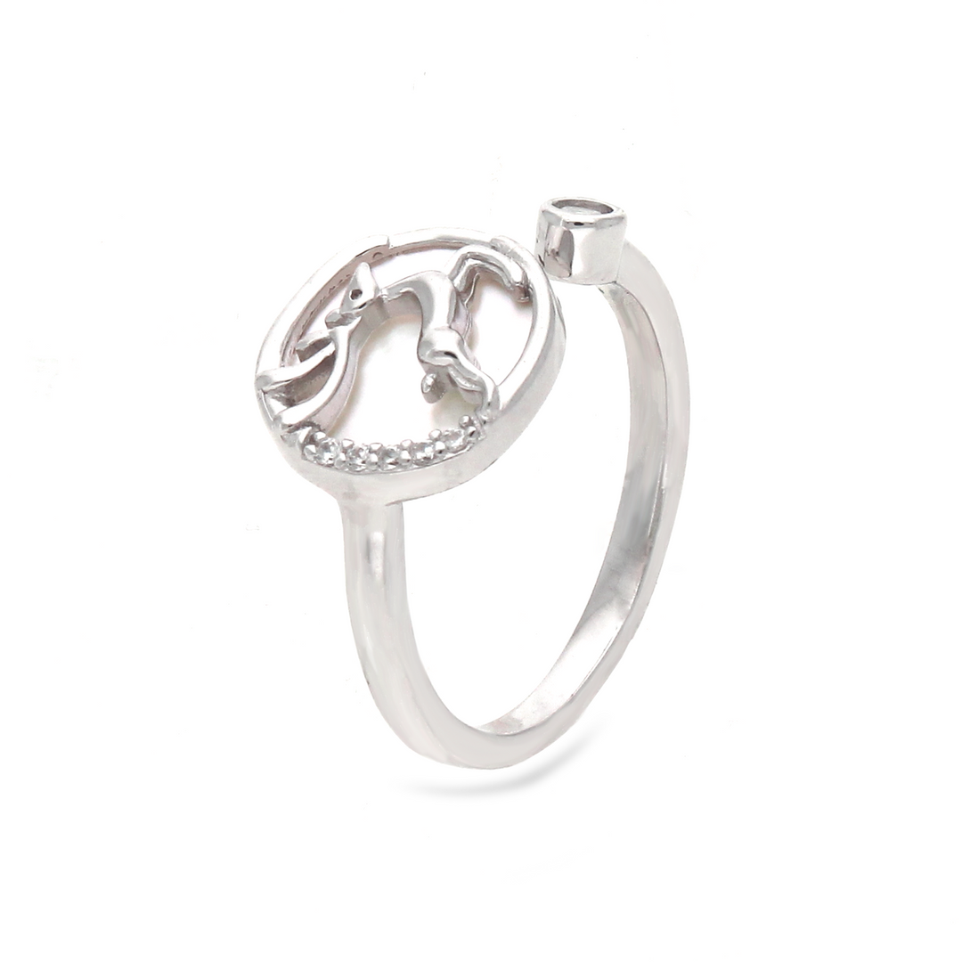 Reindeer White Ring