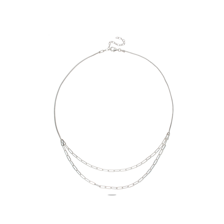 Tiny Paper Clip Necklace