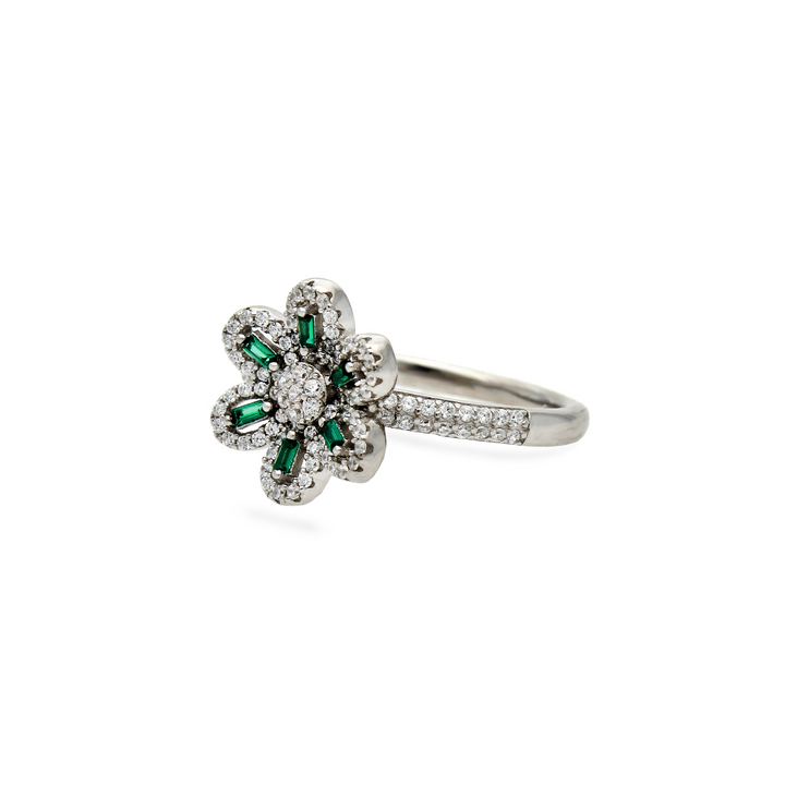 Olive Flower Ring