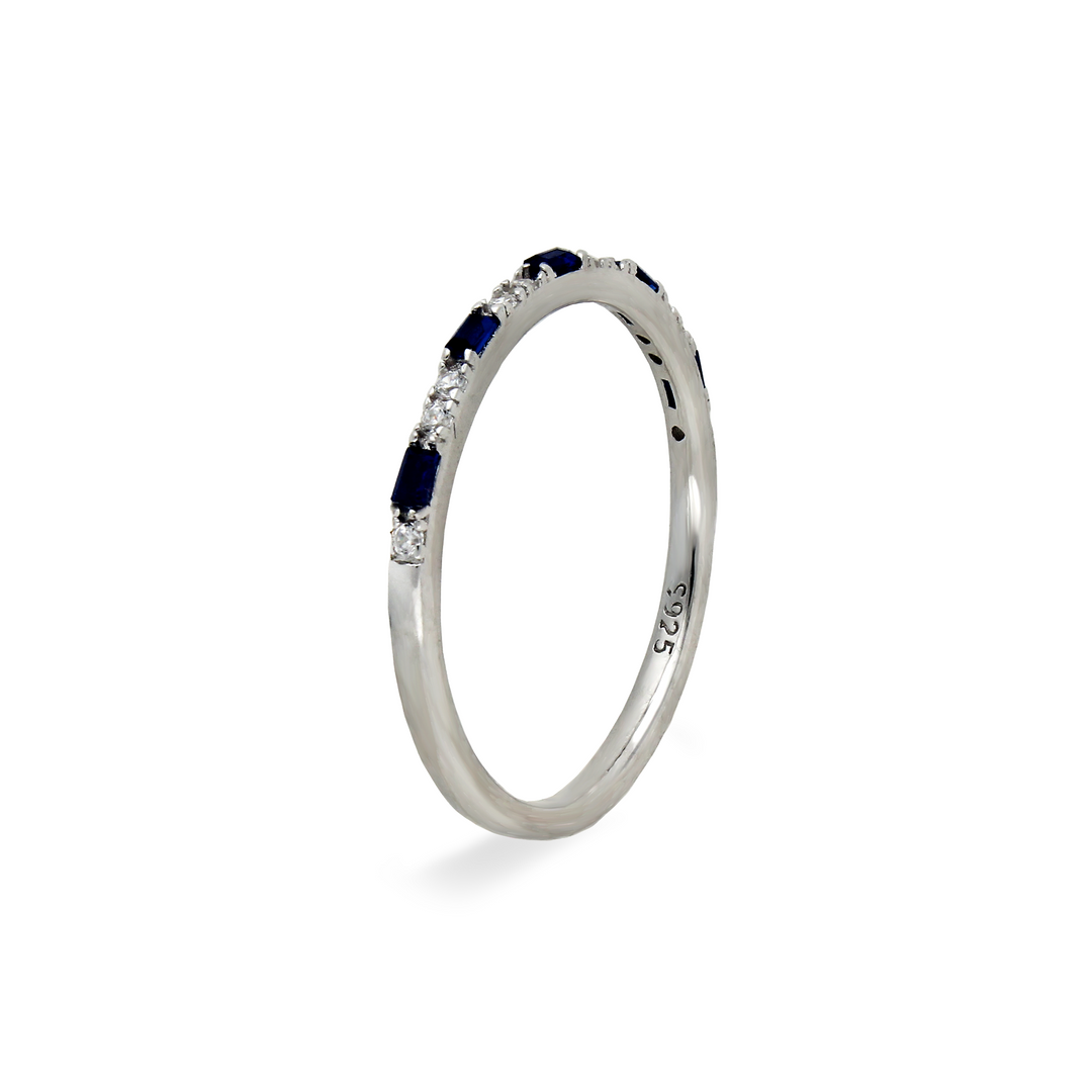 Sky Frosted Half Ring