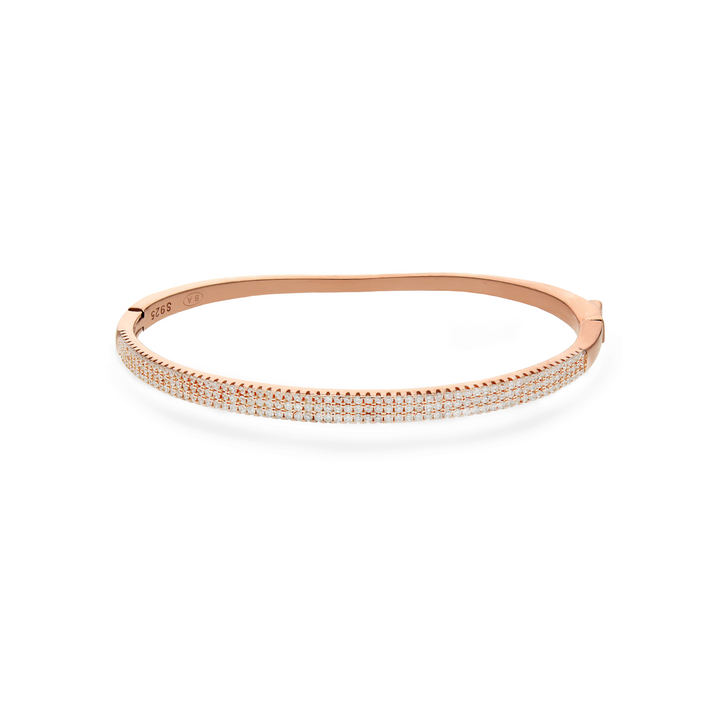 Tri Line Pave Bracelet
